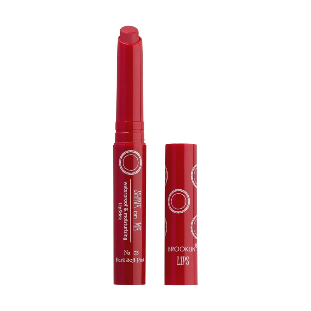 Вологостійка помада-блиск для губ Impala Brooklin Shine On Me 03 Soft Dark Pink, 2.5 г